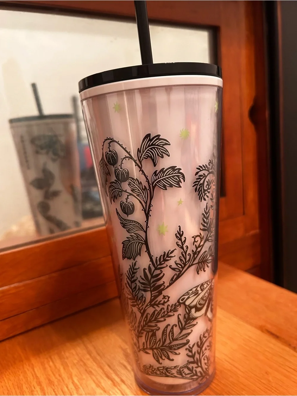 Starbucks Spooky Moth Glow in the dark tumbler